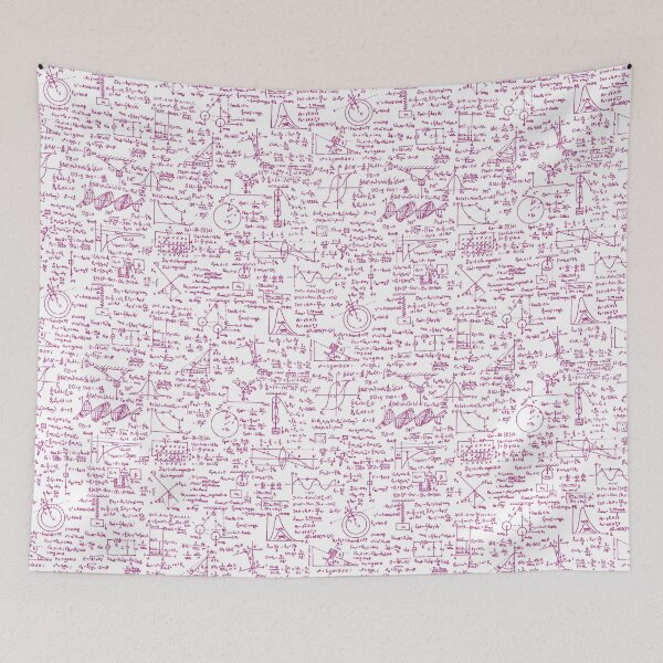 Item preview, Physics Equations // Pink Pen designed and sold by TLTextiles.