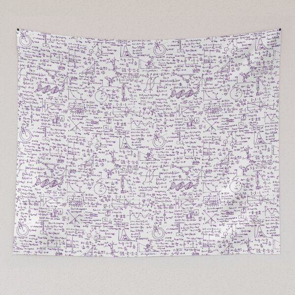 Item preview, Physics Equations // Purple Pen designed and sold by TLTextiles.