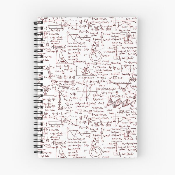 Item preview, Physics Equations // Red Pen designed and sold by TLTextiles.