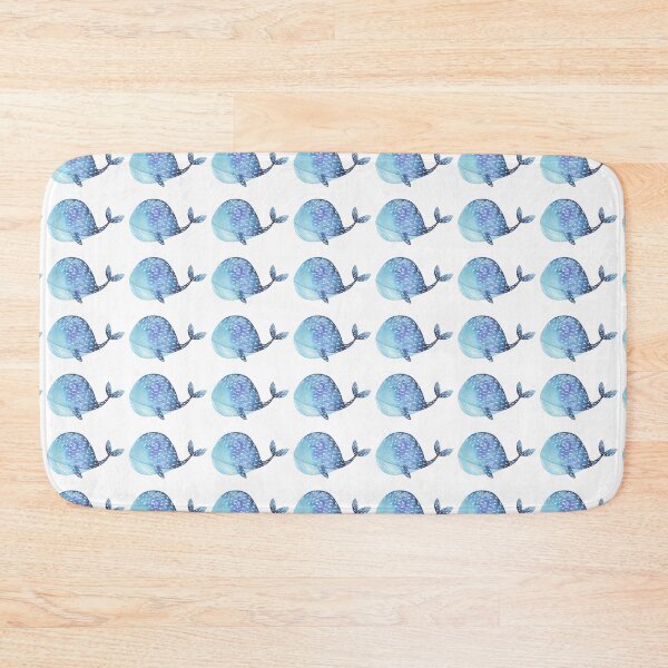 Item preview, Blue whale designed and sold by alisonsadler.