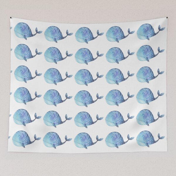 Item preview, Blue whale designed and sold by alisonsadler.