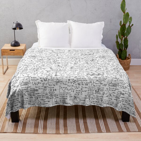 Physics Equations Throw Blanket