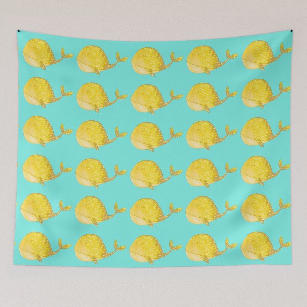 Item preview, Yellow whale designed and sold by alisonsadler.