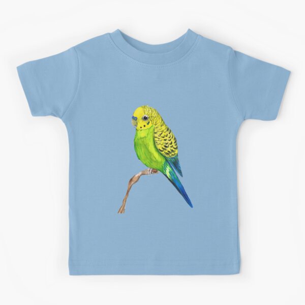 Graphic Macaw Youth Fishing Shirt-Mint