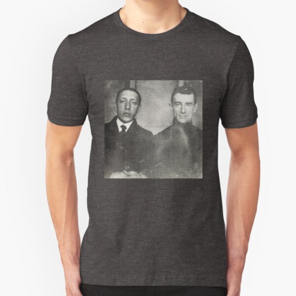 Igor Stravinsky and Maurice Ravel - Brilliant Composers Slim Fit T-Shirt