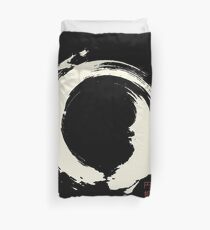 Black Ensō / Japanese Zen Circle Bettbezug