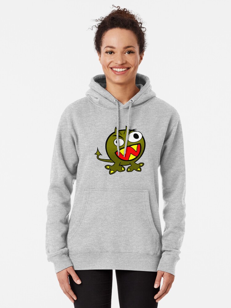 Alternate view of Cute Monster Pullover Hoodie