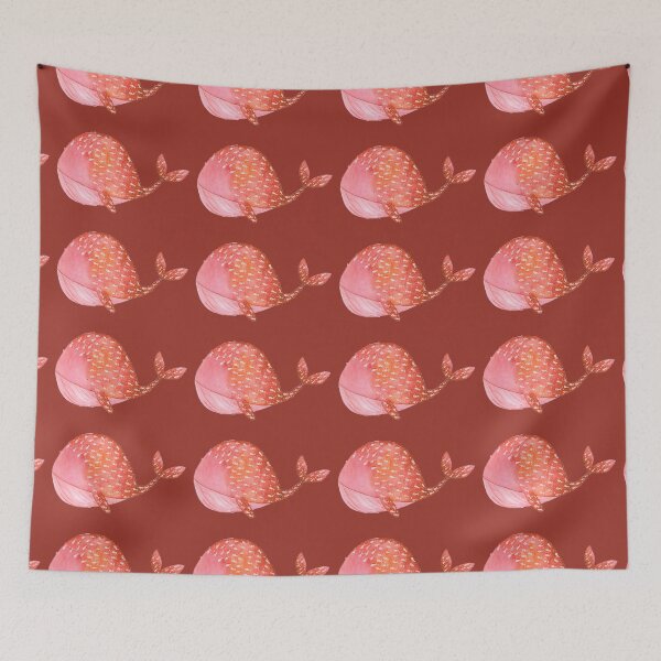 Item preview, Orange whale designed and sold by alisonsadler.