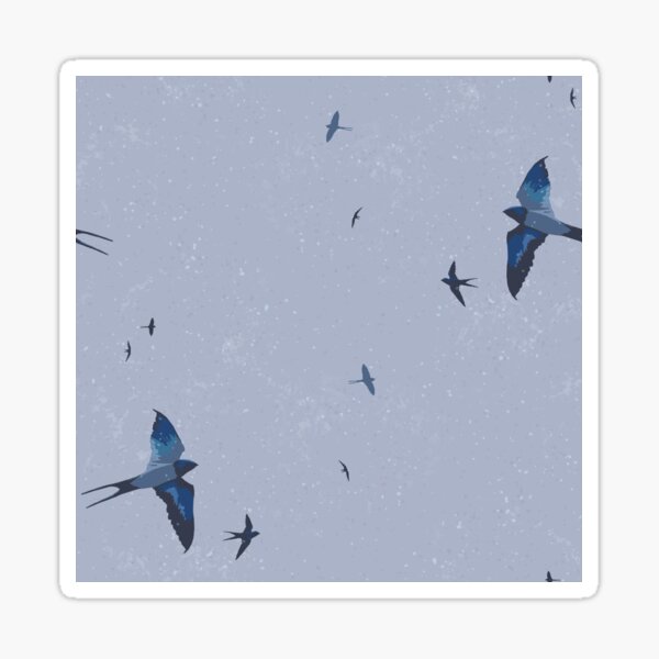 May Swallows VI Sticker
