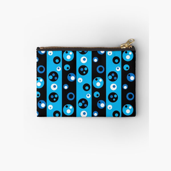Item preview, circles and stripes in blue, white and black designed and sold by M-Lorentsson.