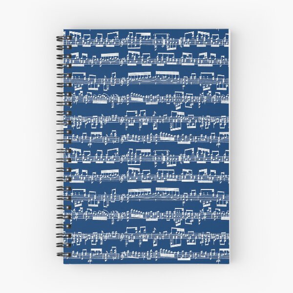 Item preview, Sheet Music on Navy designed and sold by TLTextiles.