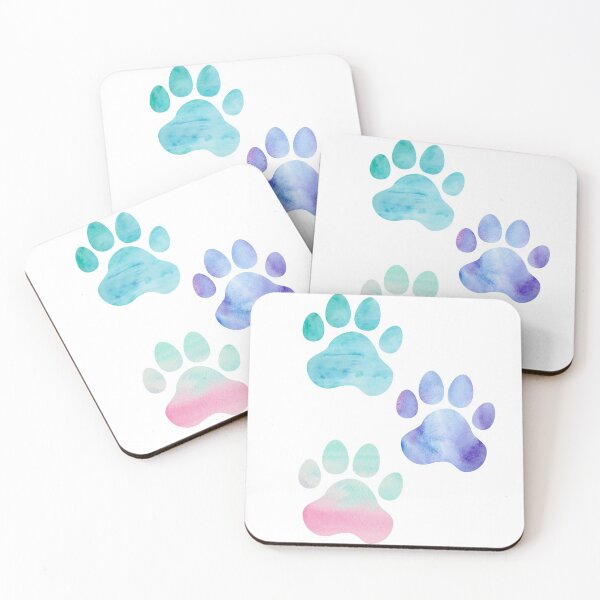 Item preview, Watercolor Paw Print Trio designed and sold by annmariestowe.