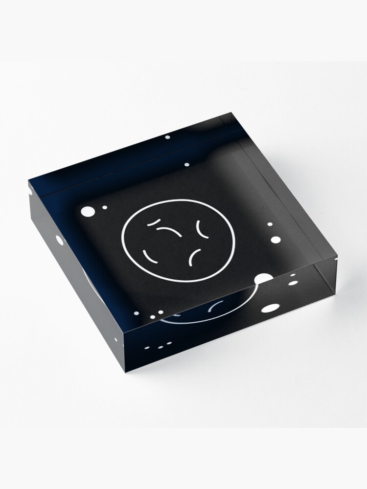Alternate view of Asteroid Outline Acrylic Block