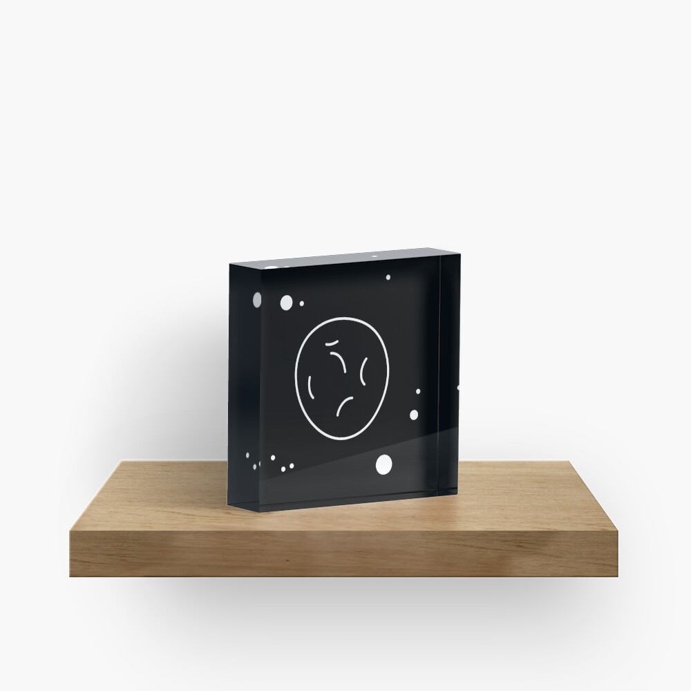 Asteroid Outline Acrylic Block