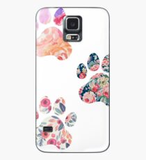 Funda/vinilo para Samsung Galaxy Floral Paw Print Trio