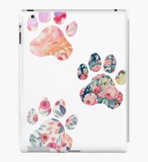 Floral Paw Print Trio iPad Case/Skin