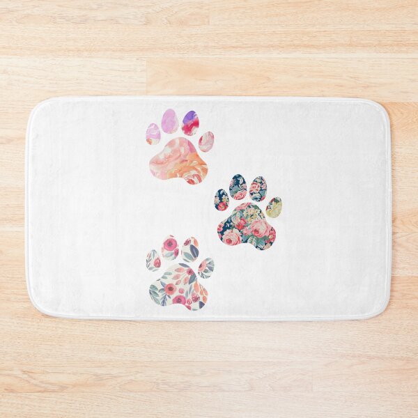 Item preview, Floral Paw Print Trio designed and sold by annmariestowe.