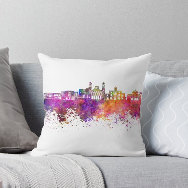 Artikelvorschau, Limassol-Skyline im Aquarellhintergrund entworfen und verkauft von paulrommer.