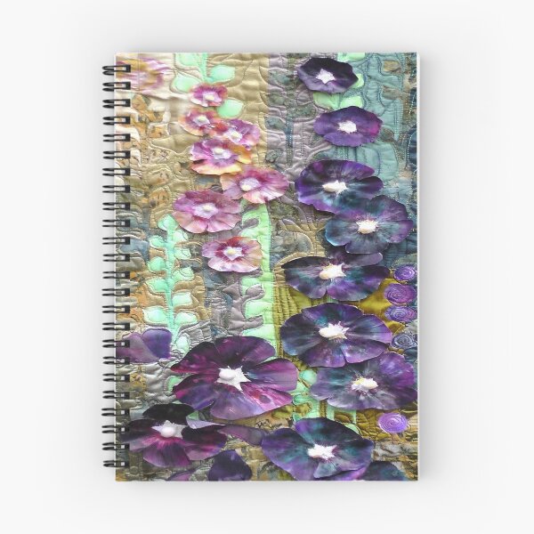 Item preview, Black Hollyhock Textile Wall Hanging. designed and sold by NisaKiley.