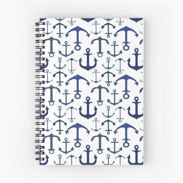 Item preview, Blue Anchors designed and sold by TLTextiles.