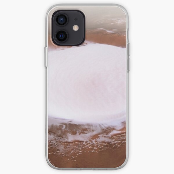 The Martian Mystery: Ice Crater That Never Melts iPhone Soft Case