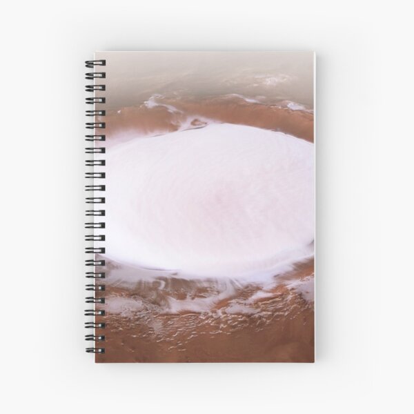 The Martian Mystery: Ice Crater That Never Melts Spiral Notebook