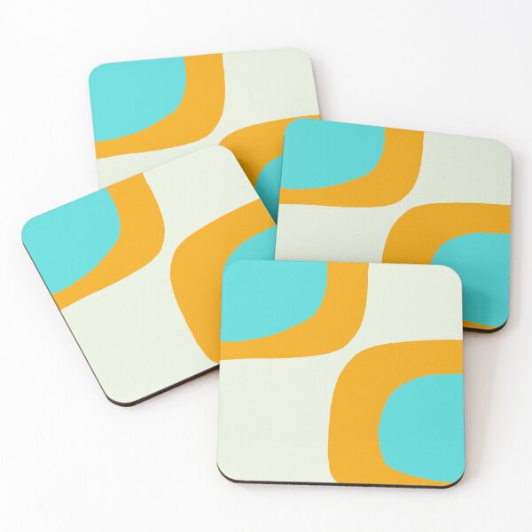 Item preview, Desert Abstract 3 in Orange and Aqua Blue designed and sold by kierkegaard.