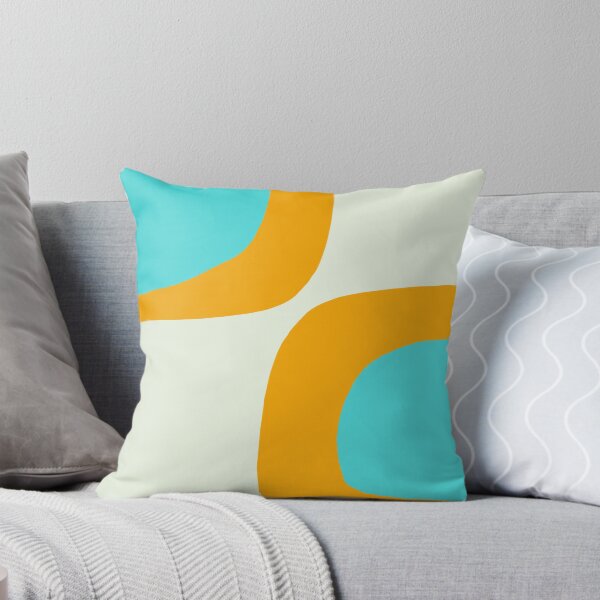 Item preview, Desert Abstract 3 in Orange and Aqua Blue designed and sold by kierkegaard.