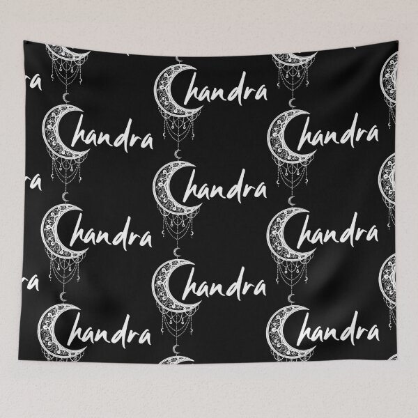 Item preview, Copy of Chandra moon goddess yoga font motif designed and sold by KleinJenny.