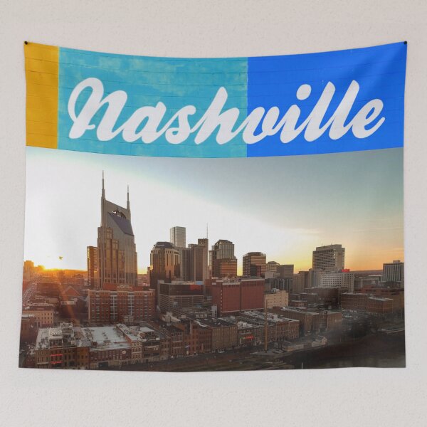 Item preview, Nashville Tennessee City Scape hermosa designed and sold by mwagie.