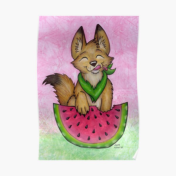 Melon Coyote - A Summertime Treat! Poster