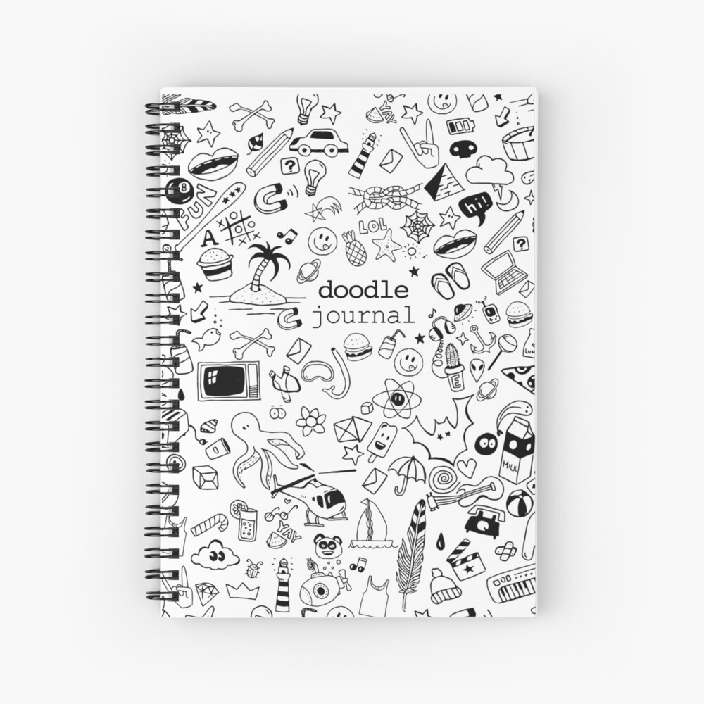 "Doodle Journal" Spiral Notebook for Sale by strcn Redbubble