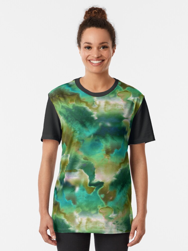 Alternate view of Tie Dye Cammo Graphic T-Shirt