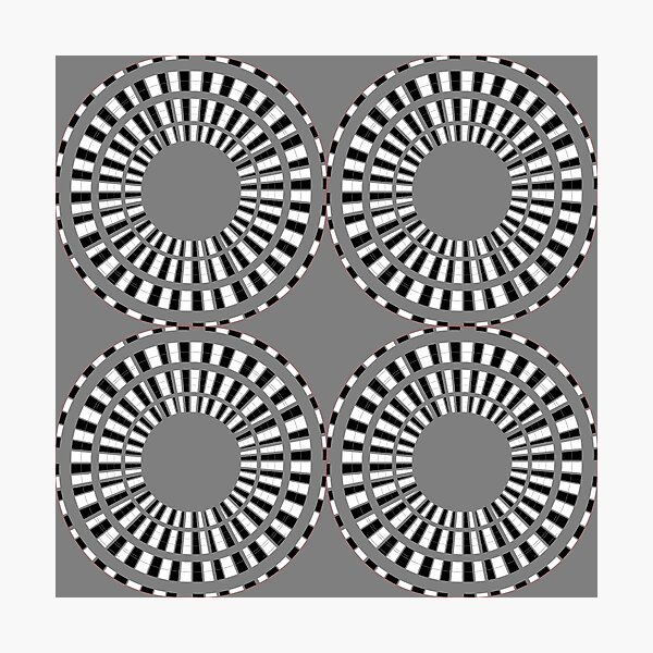 Visual Illusion #VisualIllusion Optical #OpticalIllusion #percept #reality Image Apparent Motion Photographic Print