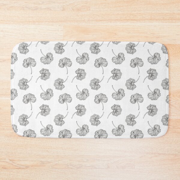 Item preview, Black and White Geranium Leaf Pattern designed and sold by Ivy Lily Art.