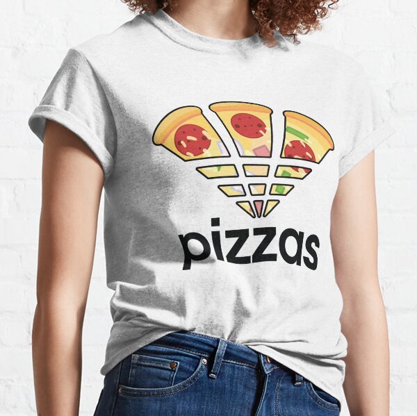 Adidas Pizza Women S T Shirts Tops Redbubble - pizza booty shorts roblox