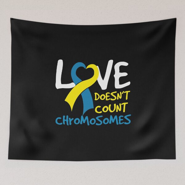 Item preview, Love Doesn't Count Chromosomes Down Syndrome Awareness Month Gift designed and sold by alenaz.