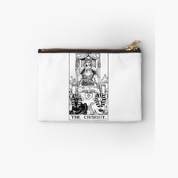 Item preview, Tarot Card : The Chariot black & white designed and sold by tarotcarddesign.