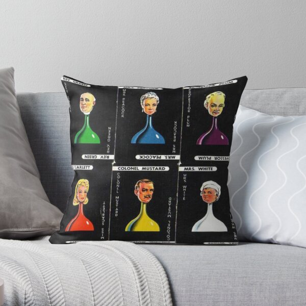 Cluedo Throw Pillow