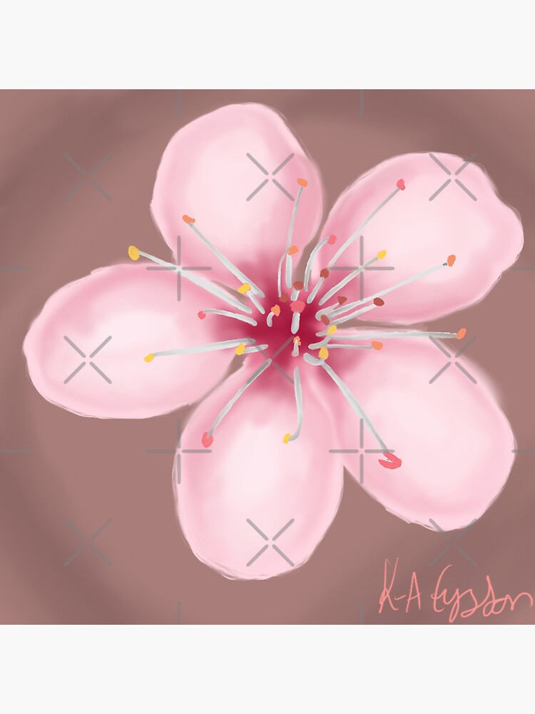 Thumbnail 3 of 3, Sticker, Cherry blossom designed and sold by K-AEyston.