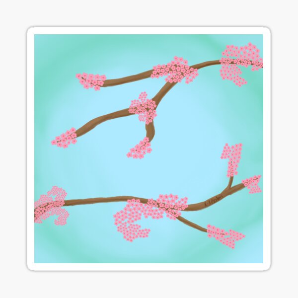 Cherry blossoms Sticker