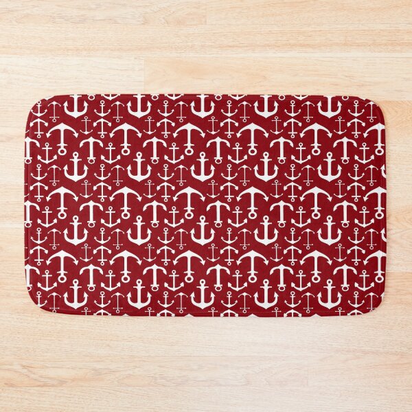 Item preview, Anchors on Burgundy designed and sold by TLTextiles.