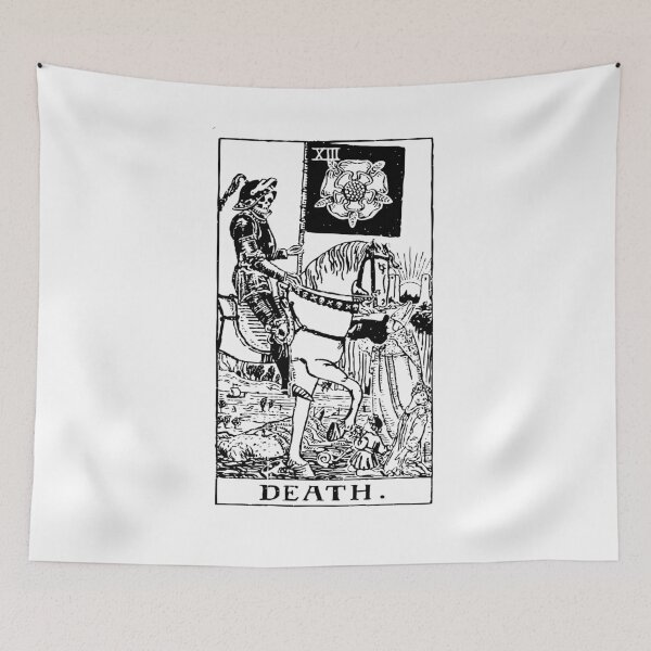 Artikelvorschau, Tarotkarte: Death Black & amp; Weiß entworfen und verkauft von tarotcarddesign.