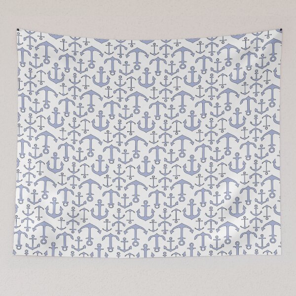 Item preview, Light Blue Anchors designed and sold by TLTextiles.