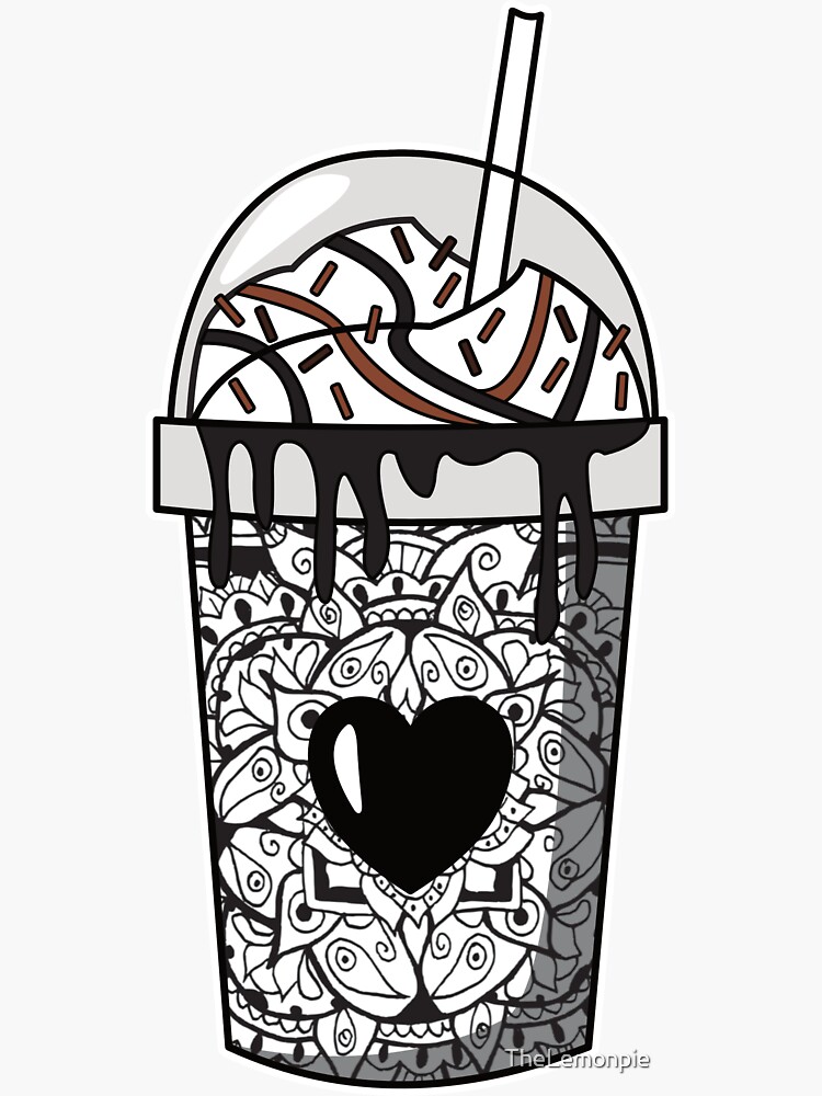 "Mandala Milkshake Emo" Sticker for Sale by TheLemonpie Redbubble