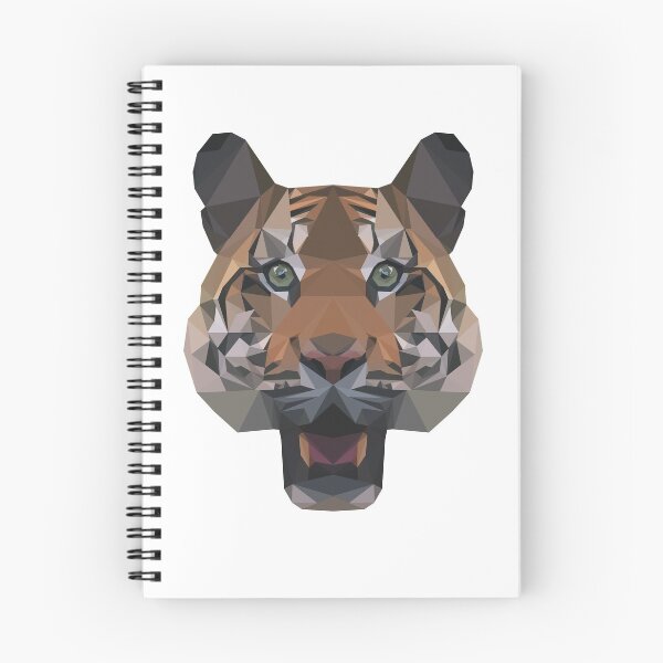 Item preview, Tiger Low-poly Front View Headshot designed and sold by Tazodiac.