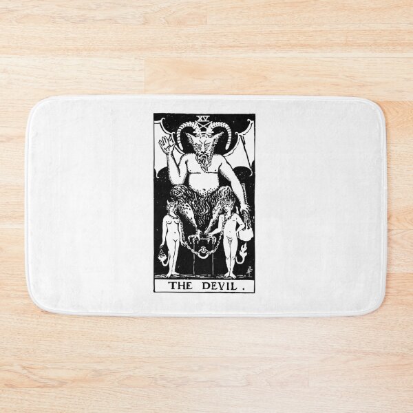 Artikelvorschau, Tarotkarte: Der Teufel schwarz & amp; Weiß entworfen und verkauft von tarotcarddesign.