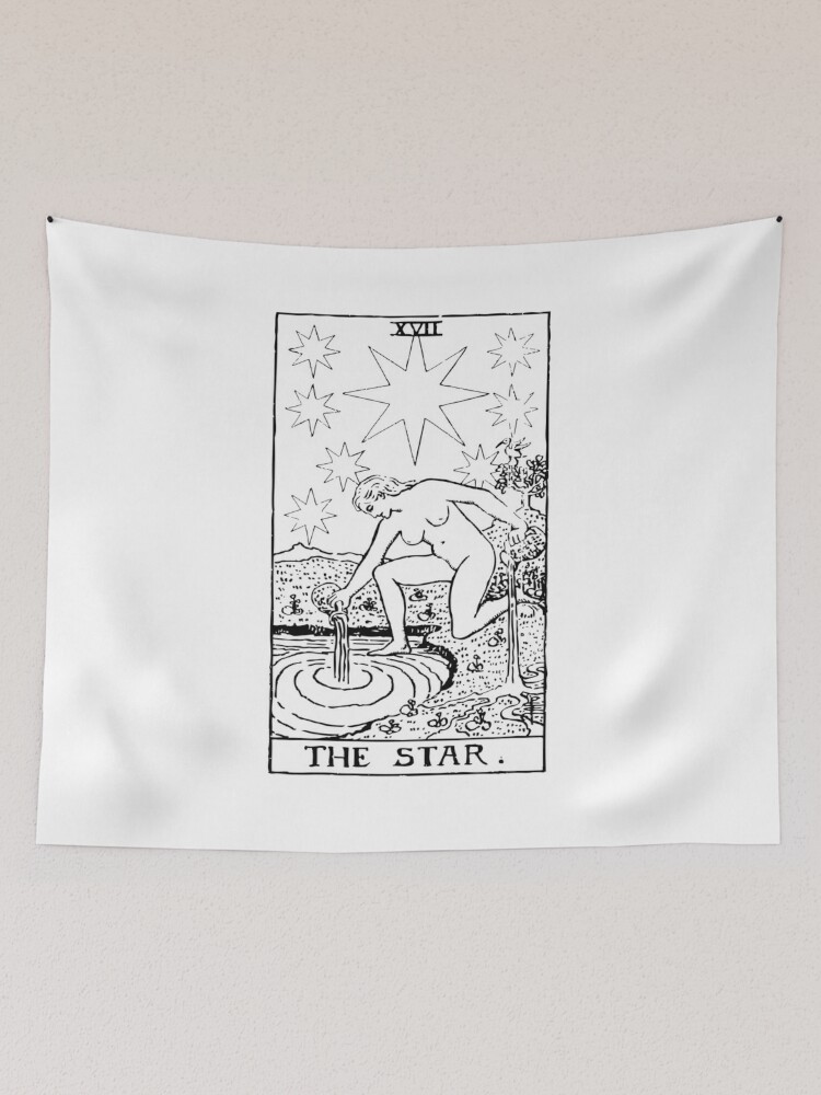 The star best sale tarot card tapestry