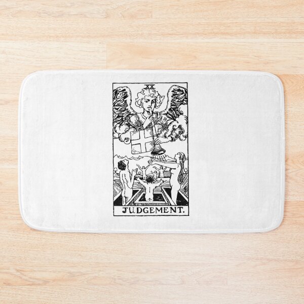 Artikelvorschau, Tarotkarte: Urteil schwarz & amp; Weiß entworfen und verkauft von tarotcarddesign.