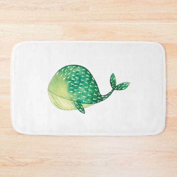 Item preview, Green whale designed and sold by alisonsadler.